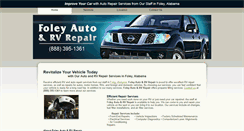 Desktop Screenshot of foleyautoandrvrepair.net